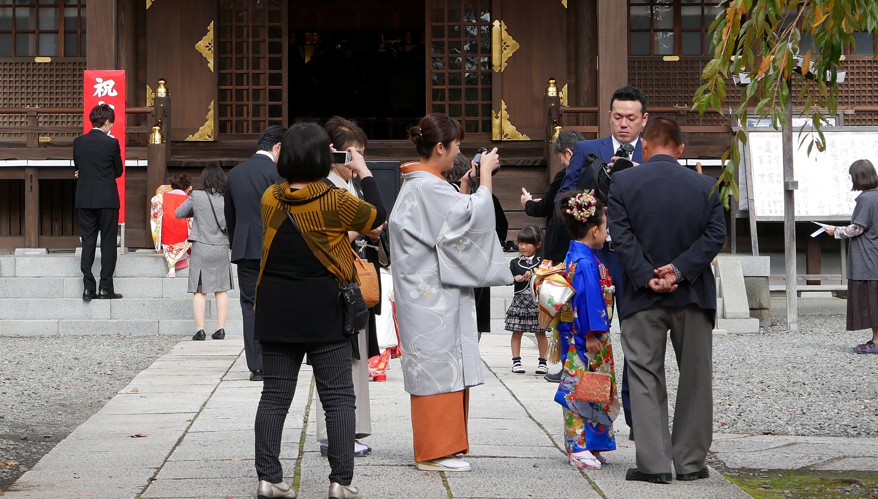 沼津日枝神社 七五三 境内