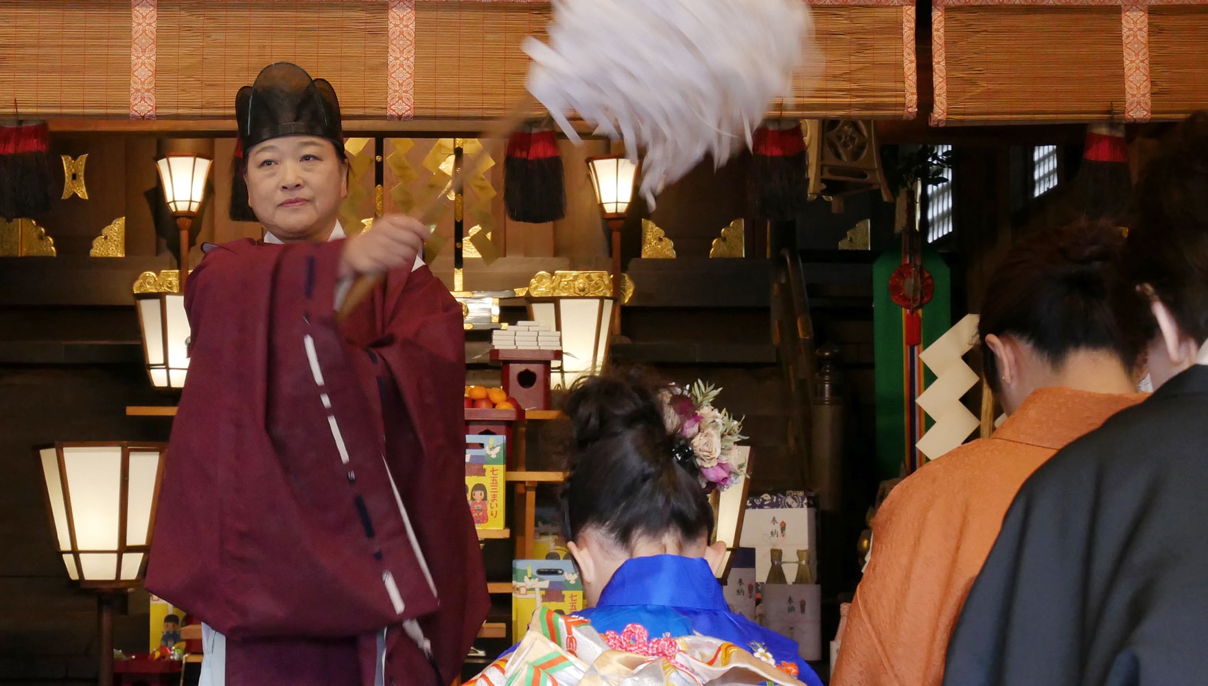 沼津日枝神社 七五三 祈祷